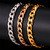 Gents Gold Plated 22 CM 8 MM Thick Cuban Link Chain Bracelet - Kids2AdultsTheStore