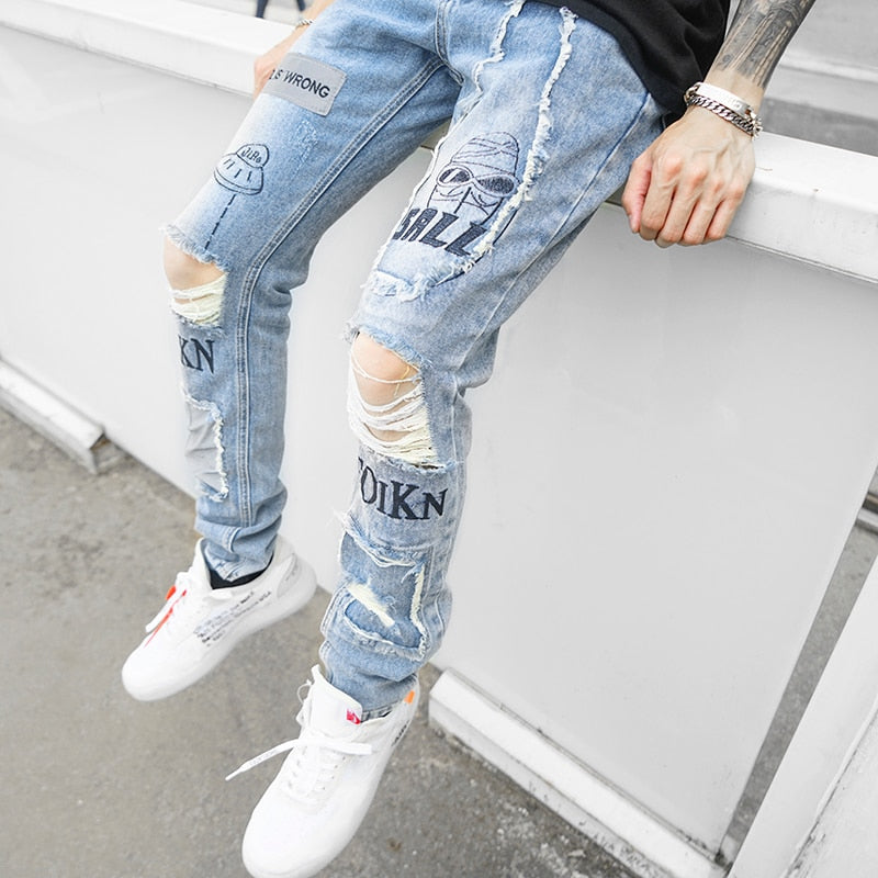 Graffiti Skinny Jeans