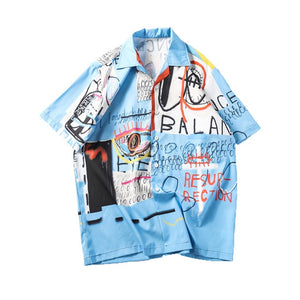 GRAFFITI BUTTON SHIRT