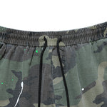 Camouflage Flared Drawstring Cargo Pants