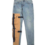 Slim Fit Strap Jeans