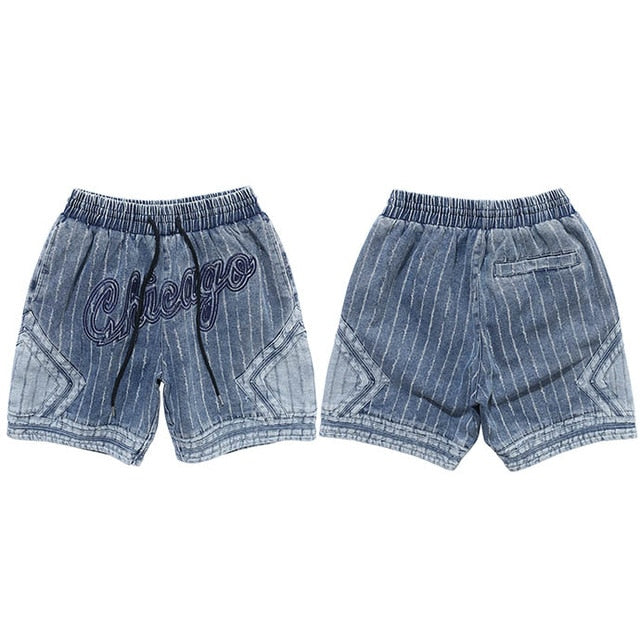 CHICAGO Denim Basketball Shorts