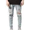 Ripped Skinny Biker Jeans