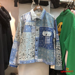 Cashew Scarf Denim Jacket