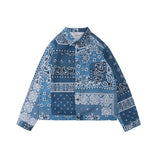 Cashew Scarf Denim Jacket
