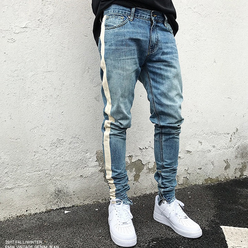 Skinny Stripe Jeans
